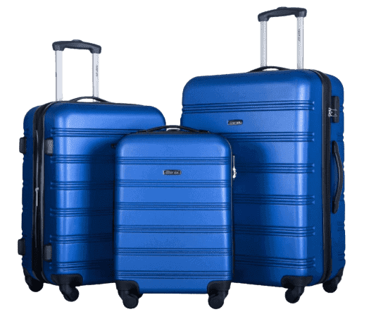 Merax travelhouse 3 sales piece hardside luggage set